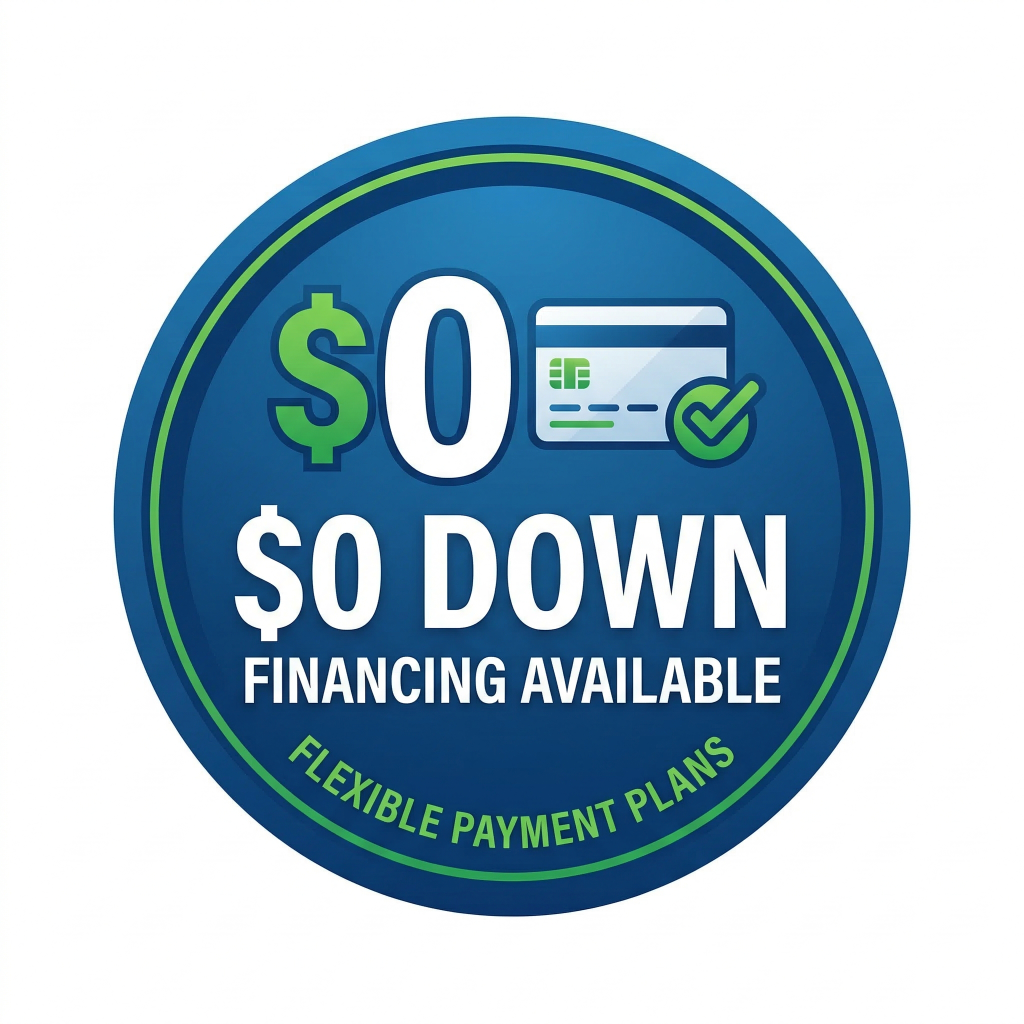 $0 Down Financing Available